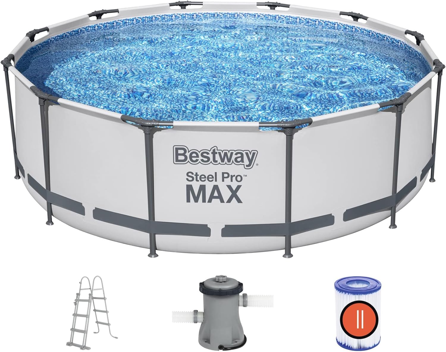 Bestway - Steel Pro Max série - 3,66 x 1,00 m - kit piscine robuste