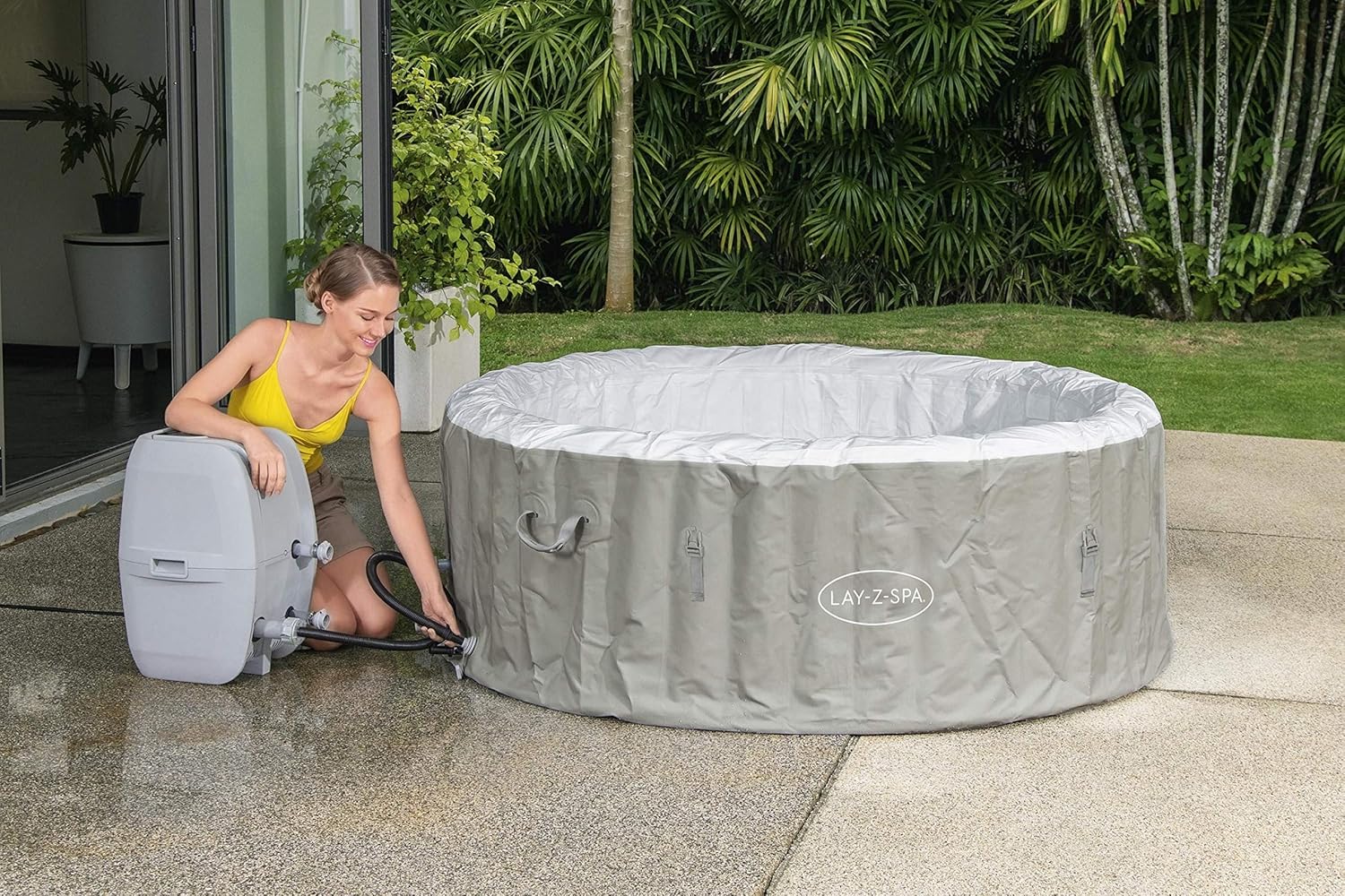 Bestway - LAY-Z-SPA Tahiti série Airjet - 180x66 cm - 2-4 personnes LAY-Z-SPA®