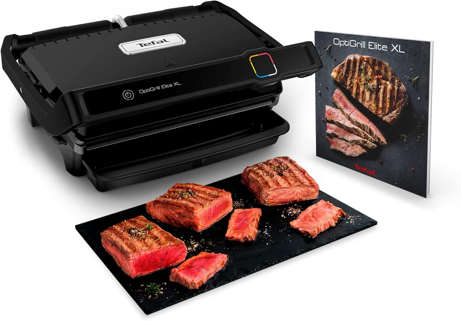 Tefal - Optigrill Elite XL - grande capacité 8 pers. - 16 programmes, fonction marquage, GC760812
