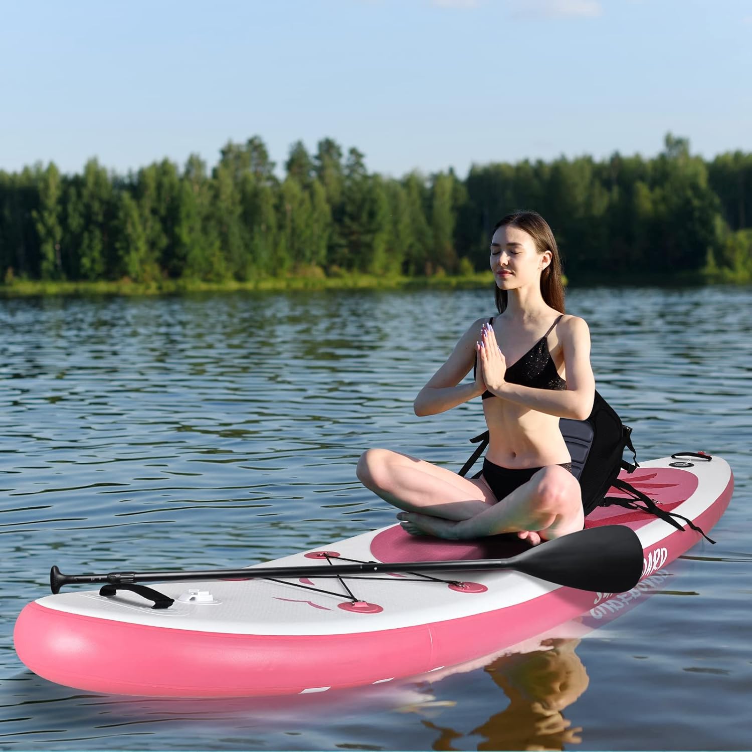 YU YUSING - Paddle gonflable adulte - 320/335cm - 2 places, siège kayak, pagaie alu, support caméra, pompe, 150kg