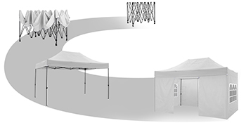 Dessin architectural au trait montrant un chemin ou une structure incurvée avec des éléments répétitifs et des formes rectangulaires dans un style minimaliste en niveaux de gris